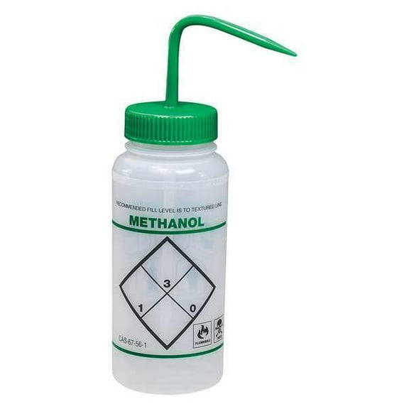 Sp Scienceware Wash Bottle,Std Spout,16oz,Methanol,PK6 F11646-0623