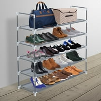 UWR-Nite 5 Tiers Shoe Rack, 25 Pairs Shoe Rack Organizer, Non-Woven Fabric Shoe Shelf, Shoe Tower Storage Cabinet