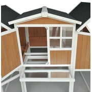 Chicken Coop 59 Backyard Wood Hen House 4 Nesting Box & Run