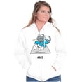 thumbnail image 3 of The Smurfs Aries Ram Zodiac Sign Zip Up Hoodie Men's Women's Brisco Brands S, 3 of 5