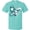 Scuba Blue, variant on Inktastic Cervical Cancer Awareness Teal and White Ribbon Around Heart T-Shirt