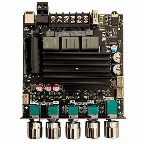 -ST21 Bluetooth Digital Amplifier Board 2.1 Channel 100Wx2 200W Subwoofer Chip TPA3221 HiFi Stereo Amplifier Board(C)