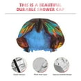 thumbnail image 5 of Balery Oil Painting Beautiful Butterfly Shower Caps, Double Layer Waterproof Shower Cap, Double Layers Reusable Shower Cap With Soft Comfortable For Long Thick Hair Soft Bath Shower Hair Caps, 5 of 9