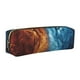 thumbnail image 1 of Balery Red And Blue Fire Lion Estuche de Lápices de Cuero Impreso, Estuche para Suministros de Arte, Estuche de Lápices con Cremallera, Estuche de Almacenamiento de Papelería, 1 of 7