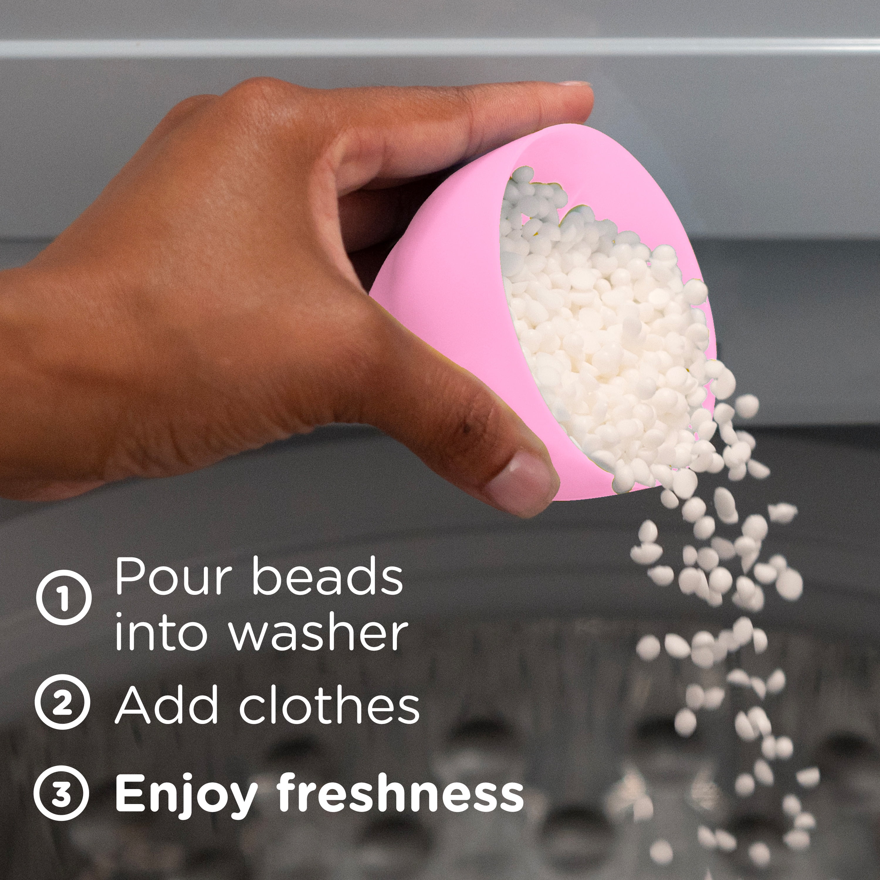 (4 pack) Downy Light In-Wash Scent Booster Laundry Beads, No Heavy Perfumes, Cherry Blossom Scent, 24 oz
