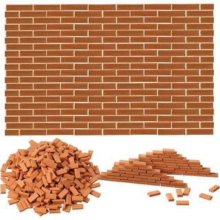 100pcs Mini Bricks Landscaping Miniature Bricks Models Small Bricks For  Crafts Bricks Ornament