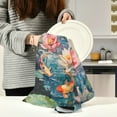 thumbnail image 6 of WOBOGO Goldfish in The Lotus Pond Kitchen Towel 1 Piece Large Cotton Dishcloth Premium Absorbency Set with Hanging Loop, 6 of 7
