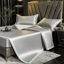 Yokan Soft Ice Silk Summer Cooling Mat, Washable Foldable Bed Mat for Hot Weather, Adaptive Thermoregulation Cooling Mat for Baby & Adult Sleep, Polyester Fabric Summer Bed Mat for Comfort