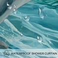 thumbnail image 3 of Dolphin Waterproof Bathroom Curtain Set with Hooks - Printed Shower Curtain for Bathroom Decoration, 3 of 5