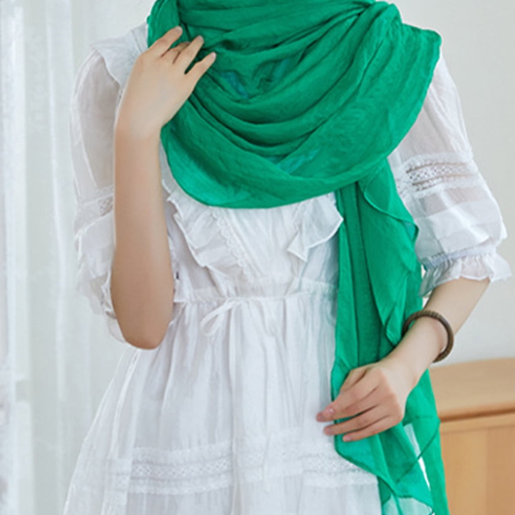 ZheElen Elegant And Beautiful Soft And Comfortable Chiffon Evening Scarf Lightweight emerald green - Walmart.ca ZheElen Elegant And Beautiful Soft And Comfortable Chiffon Evening Scarf Lightweight emerald green - Walmart.ca