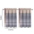 thumbnail image 4 of Vintage Gray Abstract Oil Painting Tier Cafe Curtains for Bathroom Living RV Rod Pocket Window Drapes 36 Inch 2 Panels Set 28"x36" 2 Panels Window Treatment Tiers, 4 of 4