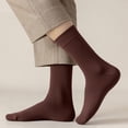 thumbnail image 6 of 1 Pair Non Binding Loose Fit Ankle Socks Wide Thin Crew Socks with No Elastic Top for Men & Women Plus Size, 6 of 6