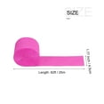 thumbnail image 2 of Uxcell Crepe Paper Streamer Decoration 82ft Long 1.77 Inch Wide, Fuchsia 3 Pack, 2 of 5
