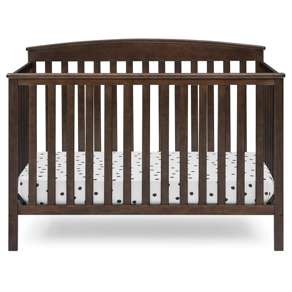 Delta Children Hanover 6in1 Convertible Baby Crib, Walnut Espresso