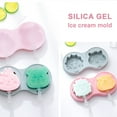 thumbnail image 3 of 2 piezas de molde de silicona para paletas de helado, molde para paletas de helado hecho a mano con dibujos animados creativos, molde para paletas, 3 of 5