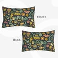 thumbnail image 2 of Sikiie Colorful Hippie Print Plush Pillow Cover, Wrinkle-proof and Stain-resistant Pillow Protector without Pillow Core, Home Decoration-20"x30", 2 of 6