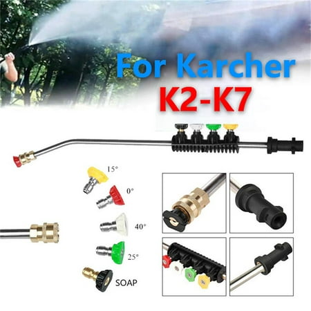 2600PSI High Pressure Power Washer Wand Garden Hose Spray Nozzle Sprinkler with 5 Nozzle Tips for Karcher K1-K7 Cleaning Tool for Car Washing Garden Watering Window