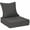Darkgray, variant on Aofit Outdoor Olefin Foam Deep Seat Cushion, Patio Chair Cushion and Pillow, Waterproof Sectional Sofa Pad with Straps