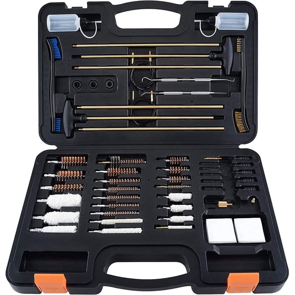 Adoreal Gun Cleaning Kit Universal Gun Cleaning Kit Shotgun Pistol Rifle Cleaning Kit with Lightweight Organized Carrying Case Gun Cleaning Supplies Gun Cleaner Bottle Plastic Jags and Tips