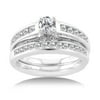 1 Carat Diamond White Gold Bridal Set