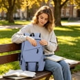 thumbnail image 2 of Twfbrm Travel Backpack for Women Men, Large capacity Lightweight Laptop Backpack with front zipper, Waterproof Bookbag for Weekender, Business, Trip, 2 of 6