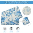 thumbnail image 6 of Unique Bargains Floral Table Runner 13x72 Inch Blue Farmhouse Table Runner Table Runners 72 Inches Long for Vintage Flowers Print Home Decors, 6 of 7