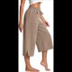 thumbnail image 2 of Pantalones de Yoga de Pierna para Mujer, Pantalones Casuales de Verano, Pantalones Cortos con Cordón en la Cintura y Bolsillos, Color Caqui, XL, 2 of 5