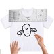 thumbnail image 5 of Regla de alineación de camisetas, regla artesanal, herramienta de medición de camisetas acrílicas, transparente para hacer un diseño de centro de moda, 5 of 7