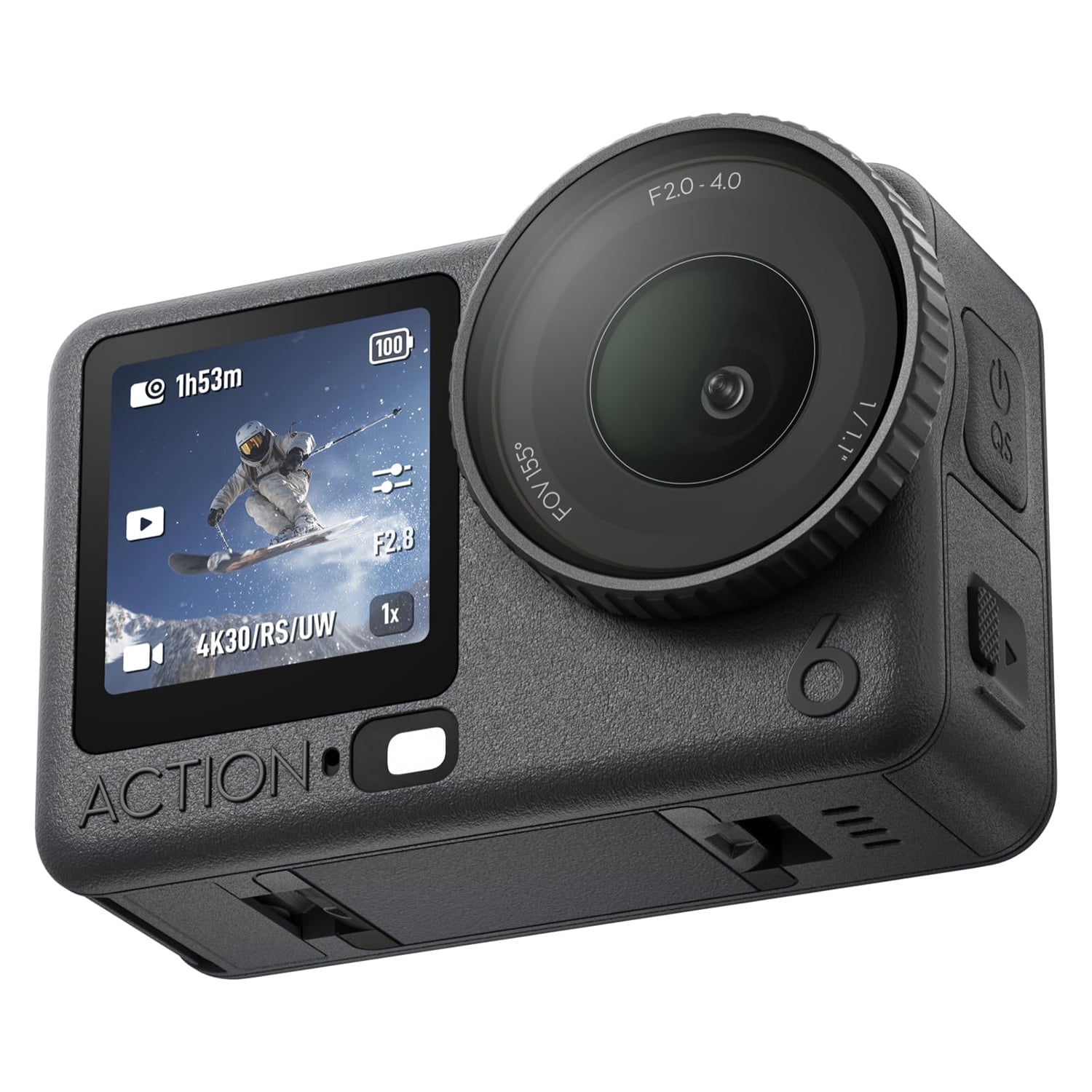 DJI Osmo Action 6 Standard Combo, 4K120fps, 1/1.1" Sensor, f/2-f/4, 4h Battery