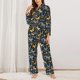 thumbnail image 2 of Balery Flowers Butterfly Conjunto de Pijama con Estampado para Mujer, Conjunto de Dos Piezas con Manga Larga, Ropa de Dormir Suave con Bolsillos, Pijamas Cómodos-Small, 2 of 7
