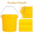thumbnail image 3 of HAMPPLIES Yellow 5L Plastic Pail and Bucket with Lid and Handle for Home Storage Solutions 1Pcs, 3 of 8