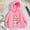 Pink, variant on SGFCWSX Fleece Hoodies for Girls Fashion Print Sweatshirt Kids Thermal Sweatshirts Black Size 7 Years