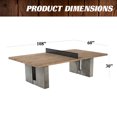 thumbnail image 2 of 9 ft Aurora Outdoor Ping Pong Table, Combo Dining Tennis Table with Metal Net by Barrington, 2 of 3