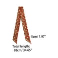 thumbnail image 3 of INSPIRE CHIC Women's Point Dots Skinny Scarf Head Scarfs Double-Sided Neckerchief Orange, 3 of 5