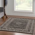 thumbnail image 2 of Linon Serape Goravan Power Loomed Polyester 5'x7'6" Rug in Gray, 2 of 3