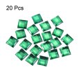 thumbnail image 3 of Acrylic Flat Back Rhinestones Square Artificial Gemstone for Crafts Jewelry Making Deep Green, 3 of 5