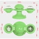 thumbnail image 3 of Juguetes portátiles verdes para mascotas, rompecabezas interactivo para gatos, mesa giratoria de entrenamiento, molino de viento, pelota giratoria, juego para gatitos, suministros para gatos., 3 of 5