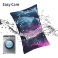 thumbnail image 5 of Kdxio Cotton Pillow Cases 16"x24" Pillowcases,Soft and Breathable Bedroom Pillow Cases-Hip-Hop Glasses Gorilla-No Pillow Core, 5 of 5