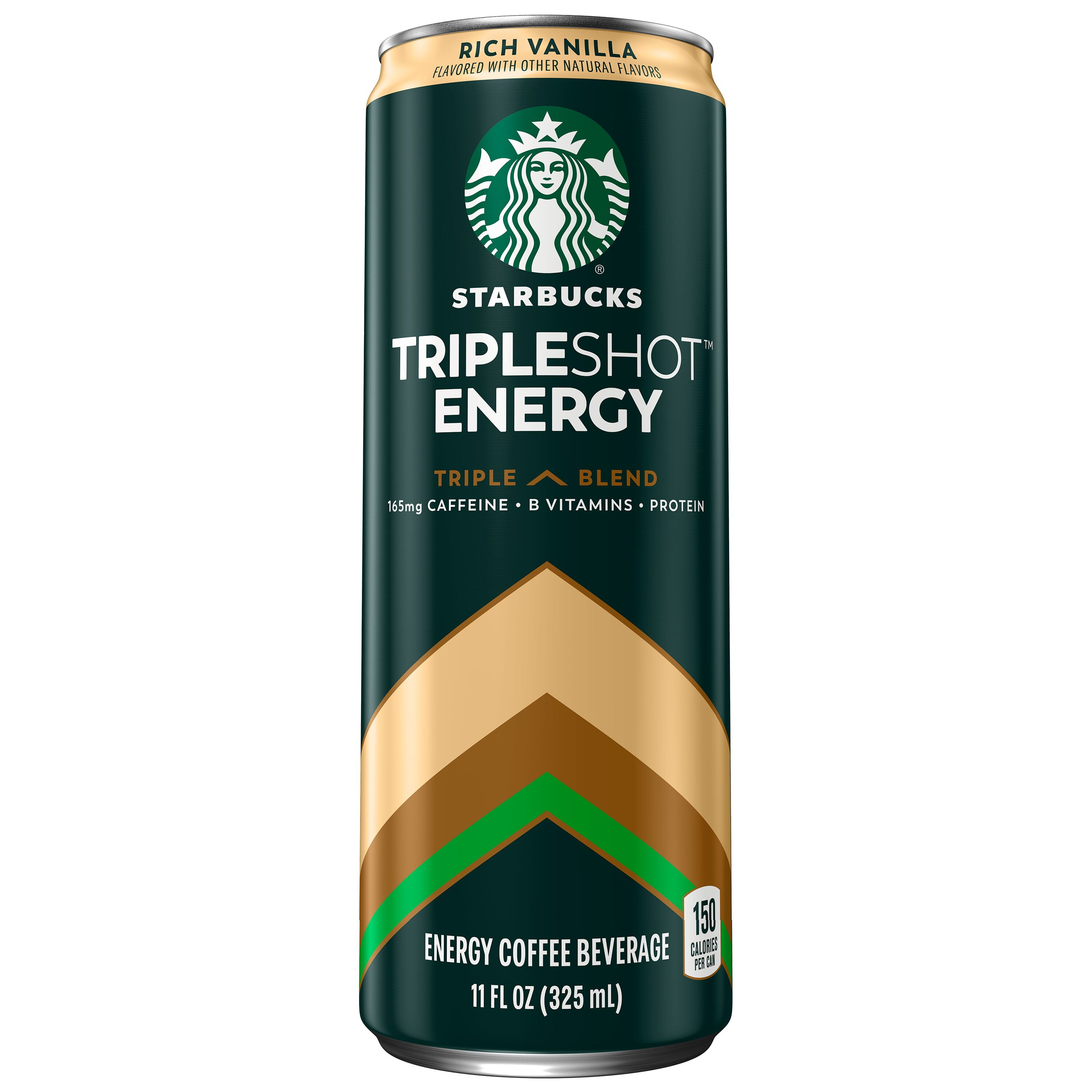 (4 pack) Starbucks Tripleshot Energy Coffee Beverage, Rich Vanilla Flavor, 11 fl.oz Can