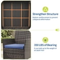 thumbnail image 5 of 3 Piece Patio Furniture Set, Rattan Outdoor Furniture with 2 Chairs & Coffee Table, 5 of 8