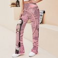 thumbnail image 3 of Demon Slayer Nezuko Women's Wide Leg Yoga Pant Comfy Loose Sweatpants High Waist Lounge Casual Athletic Pant Workout Joggers Pant, 3 of 8