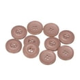thumbnail image 1 of Botones de costura de resina redondos planos de 4 agujeros Uxcell para abrigos, suéteres, confección de ropa y manualidades, color rosa oscuro, 25 mm, 1 of 5