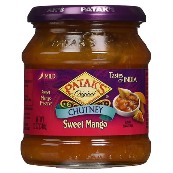 Patak's Chutney Sweet Mango 12 oz Jars Pack of 3 by