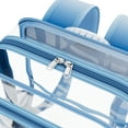 thumbnail image 6 of Contixo Clear Backpack, Stadium Approved PVC Transparent Clear Bag for Concerts, Events, and School, Blue, 6 of 8