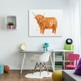 thumbnail image 2 of Stupell Industries Shaggy Country Cattle Orange Yak Soft Tones, 36 x 48, Designed by June Erica Vess, 2 of 5