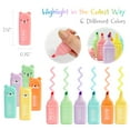 thumbnail image 2 of Wrapables Cute and Colorful Highlighters, Marker Pens, Stationery Supplies (Set of 6), Bears, 2 of 6