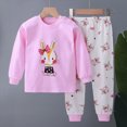 thumbnail image 2 of SPMGOYV Toddler Baby Girl Outfits Graphic Long Sleeve Print Tops + Pants Set Toddler 2Pcs Fall Winter Clothes,6-12 M, 2 of 4