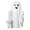 White, variant on Ghost Walking Dog Statue, Cute Ghost with Dog Figurine, Resin Halloween Table Decor, Spooky Ghost Dog Art Decor for Bedroom, Living Room, Patio, Halloween Christmas Festival Gift