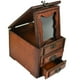 thumbnail image 1 of Joyero de madera con espejo, estilo chino, para anillos, collares y pendientes., 1 of 7