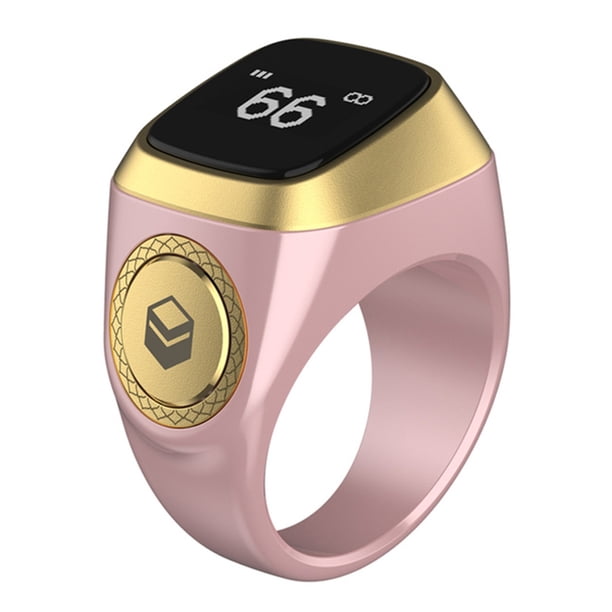 Anillo Contador Cuentas Compatible Con Dientes 5 Tiempos Oración para Musulmanes (18 Mm) Azul Rosa